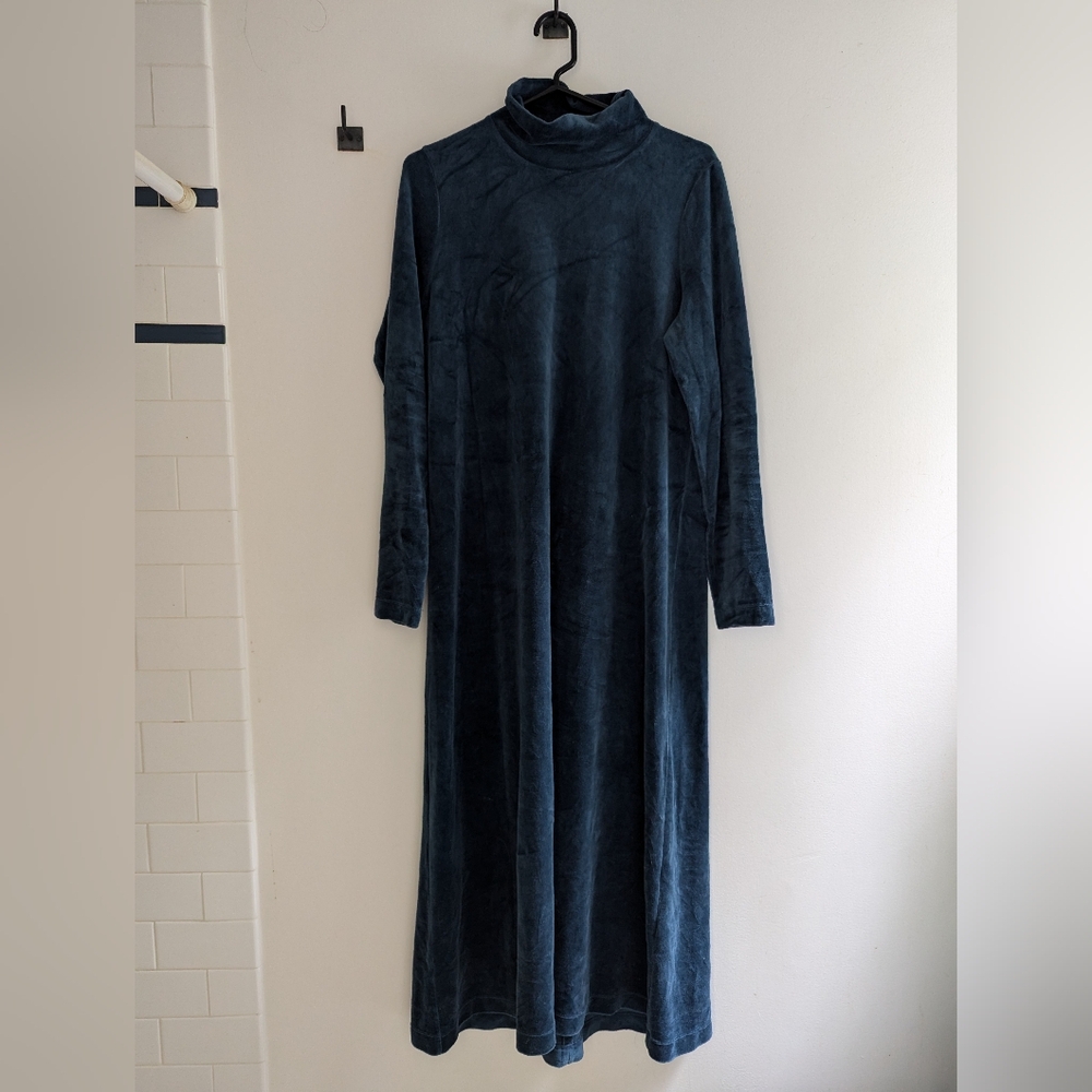 COS Velvet Mockneck Maxi Dress